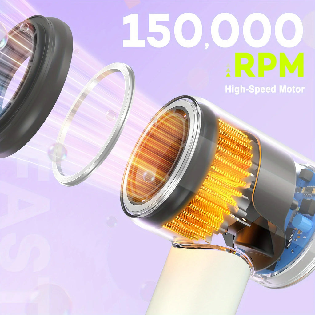 High speed ion hair dryer 1500W quick drying 110000RPM high speed brushless motor 500M negative ion hair dryer low noise